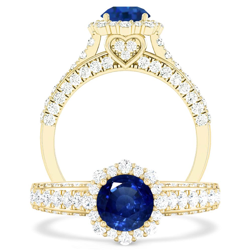 Yellow Gold - Sapphire