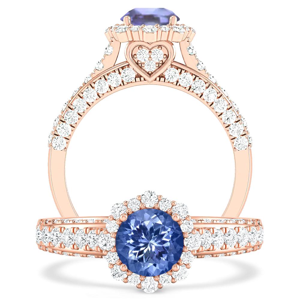 Rose Gold - Tanzanite