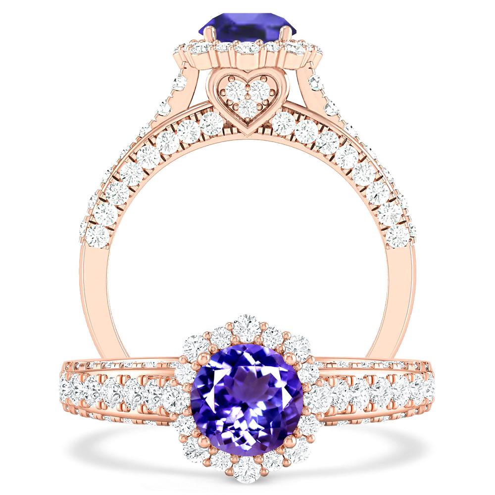 Rose Gold - Tanzanite