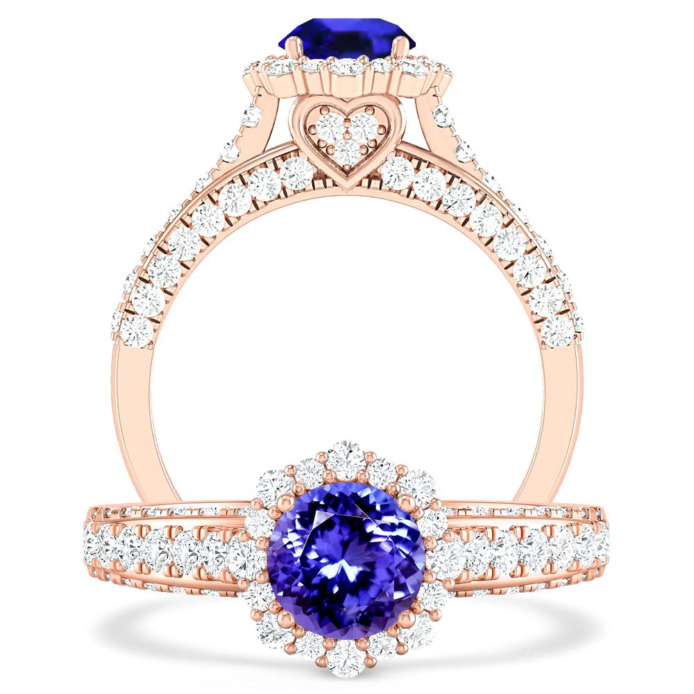 Rose Gold - Tanzanite