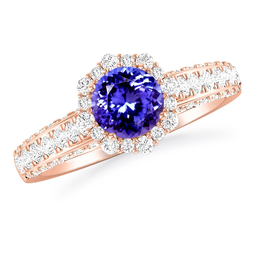 Rose Gold - Tanzanite