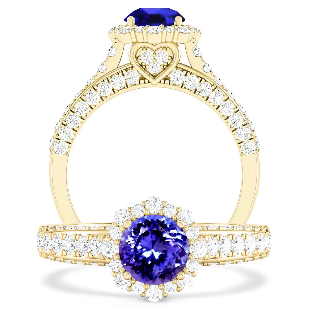 Yellow Gold - Tanzanite