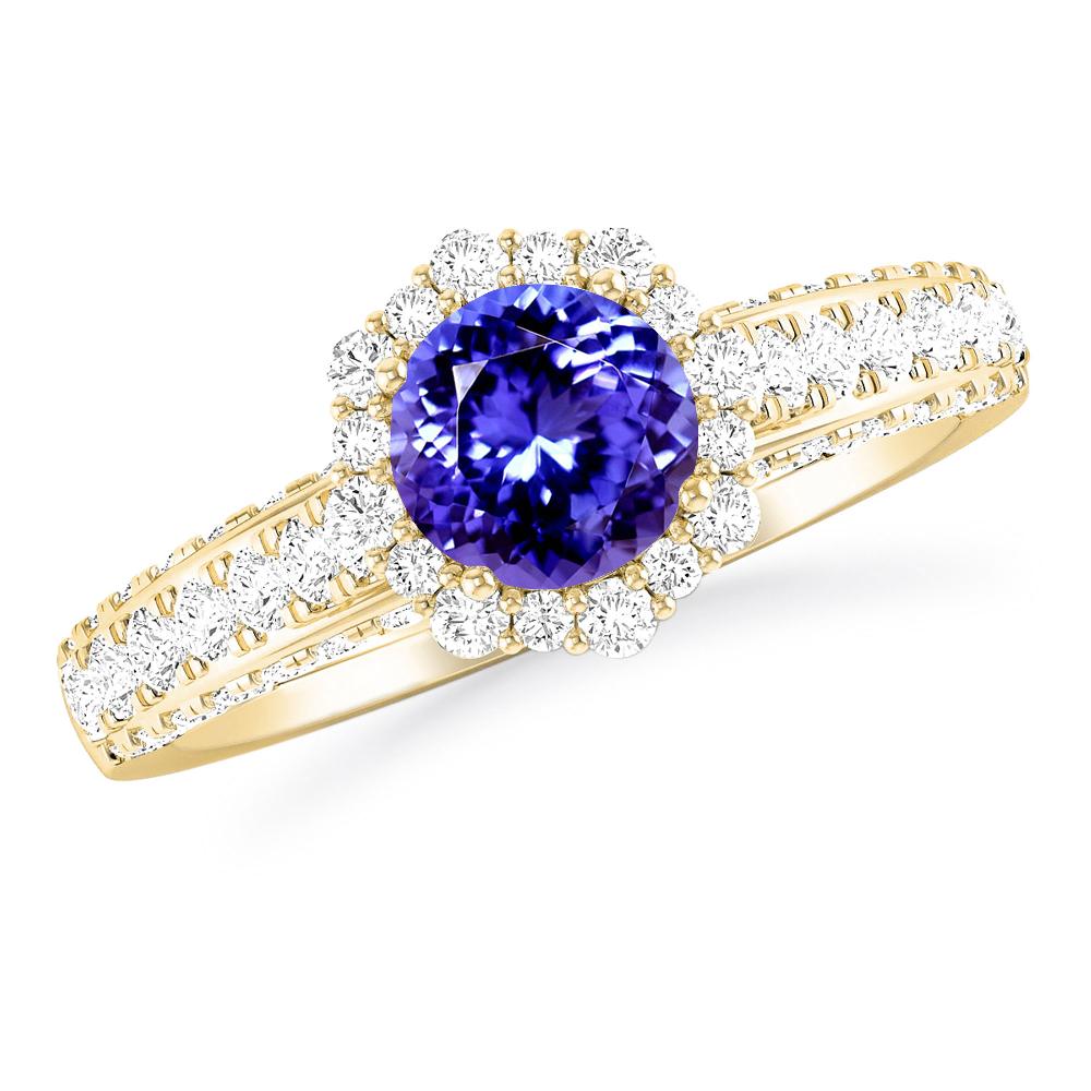 Yellow Gold - Tanzanite