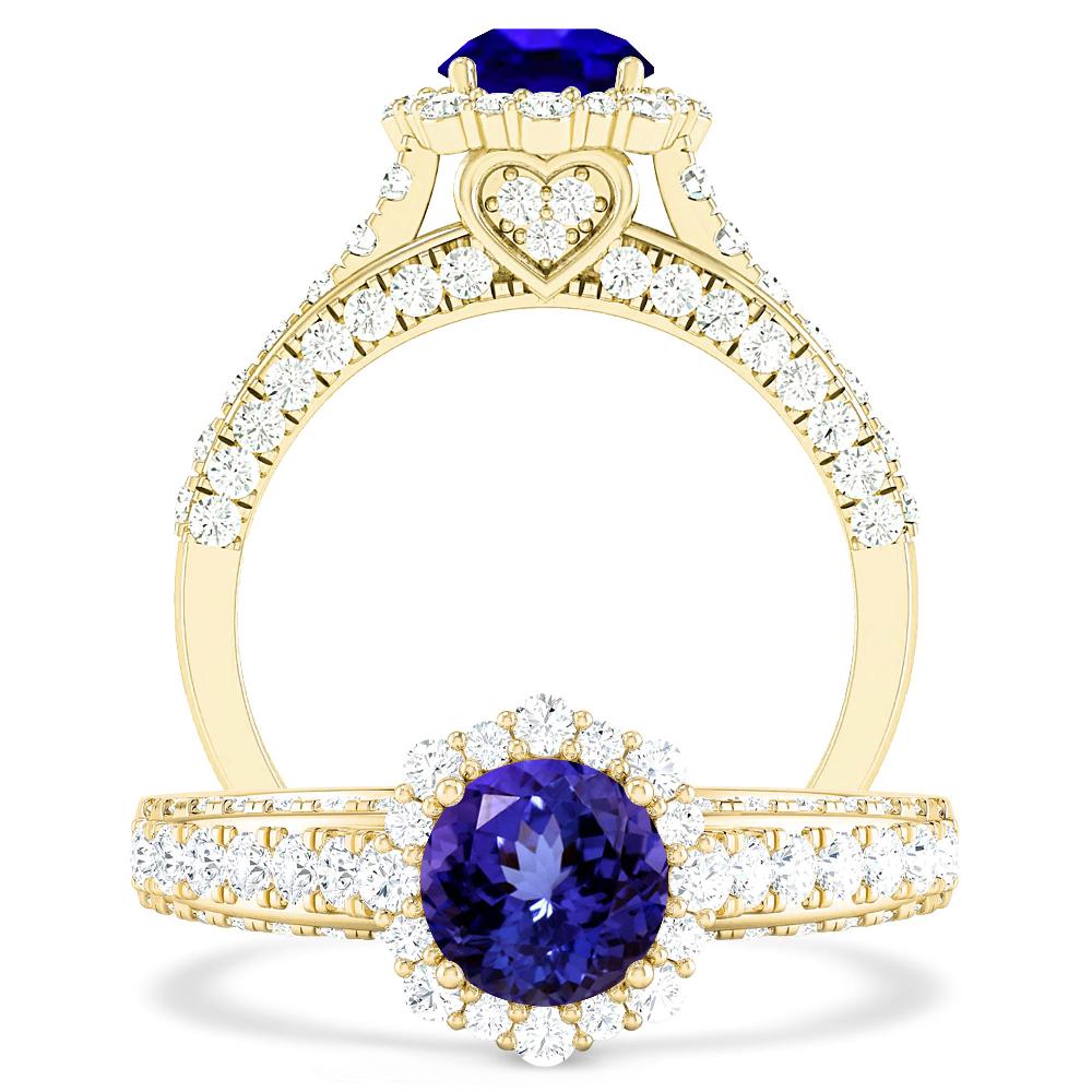 Yellow Gold - Tanzanite