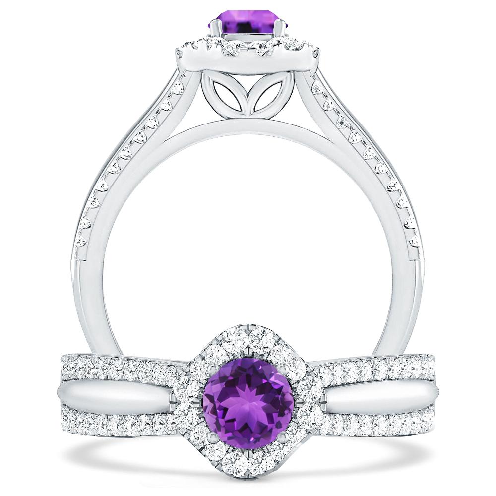 White Gold - Amethyst