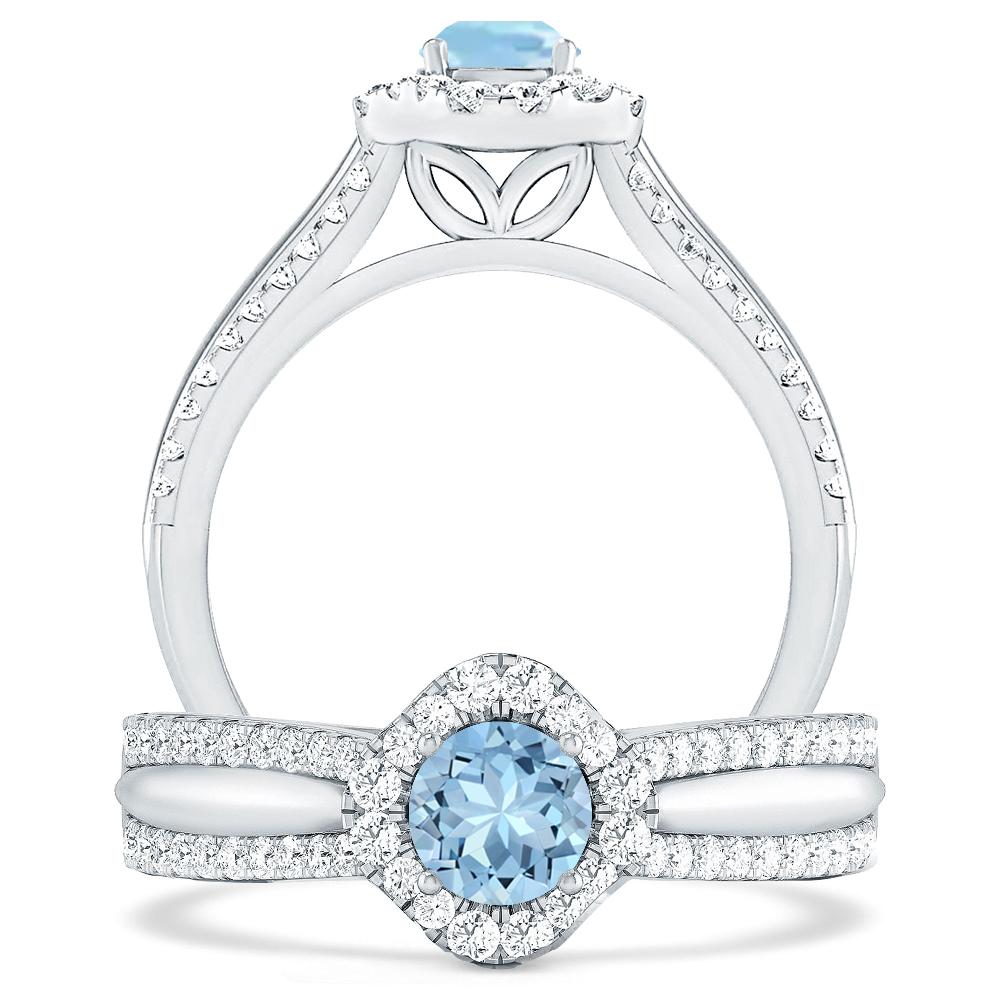 White Gold - Aquamarine