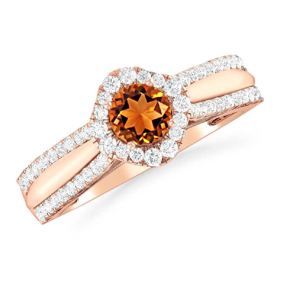 Rose Gold - Citrine