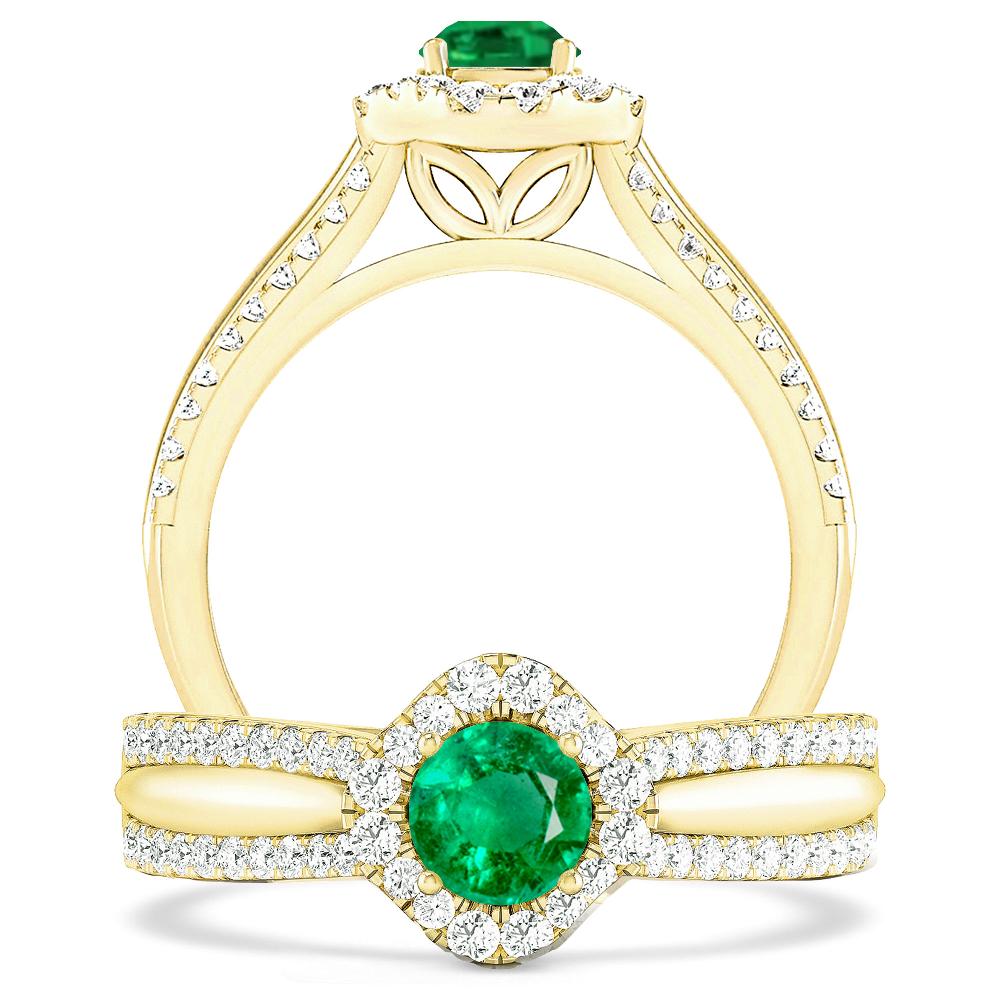 Yellow Gold - Emerald