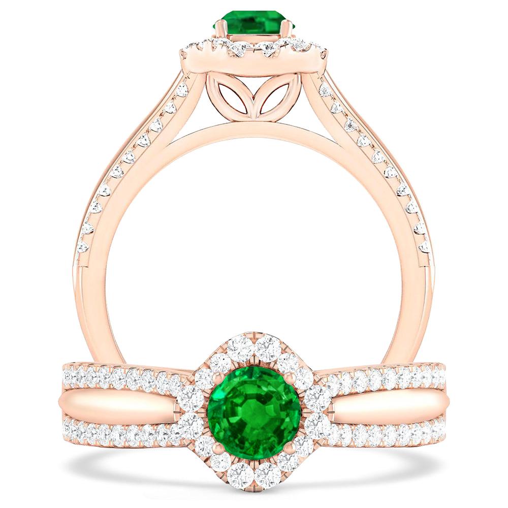 Rose Gold - Emerald