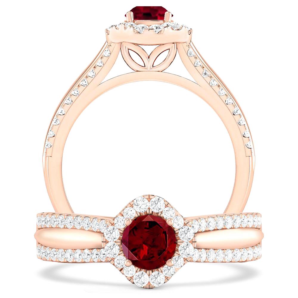 Rose Gold - Garnet