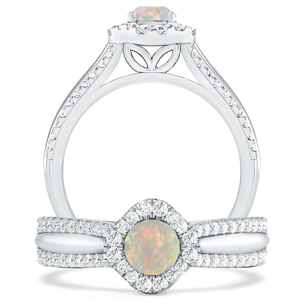 White Gold - Opal