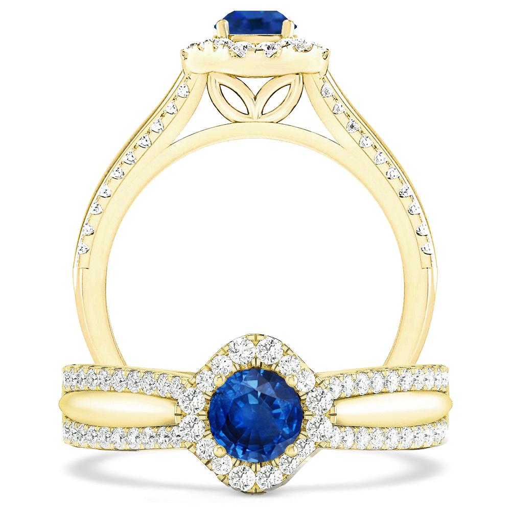 Yellow Gold - Sapphire