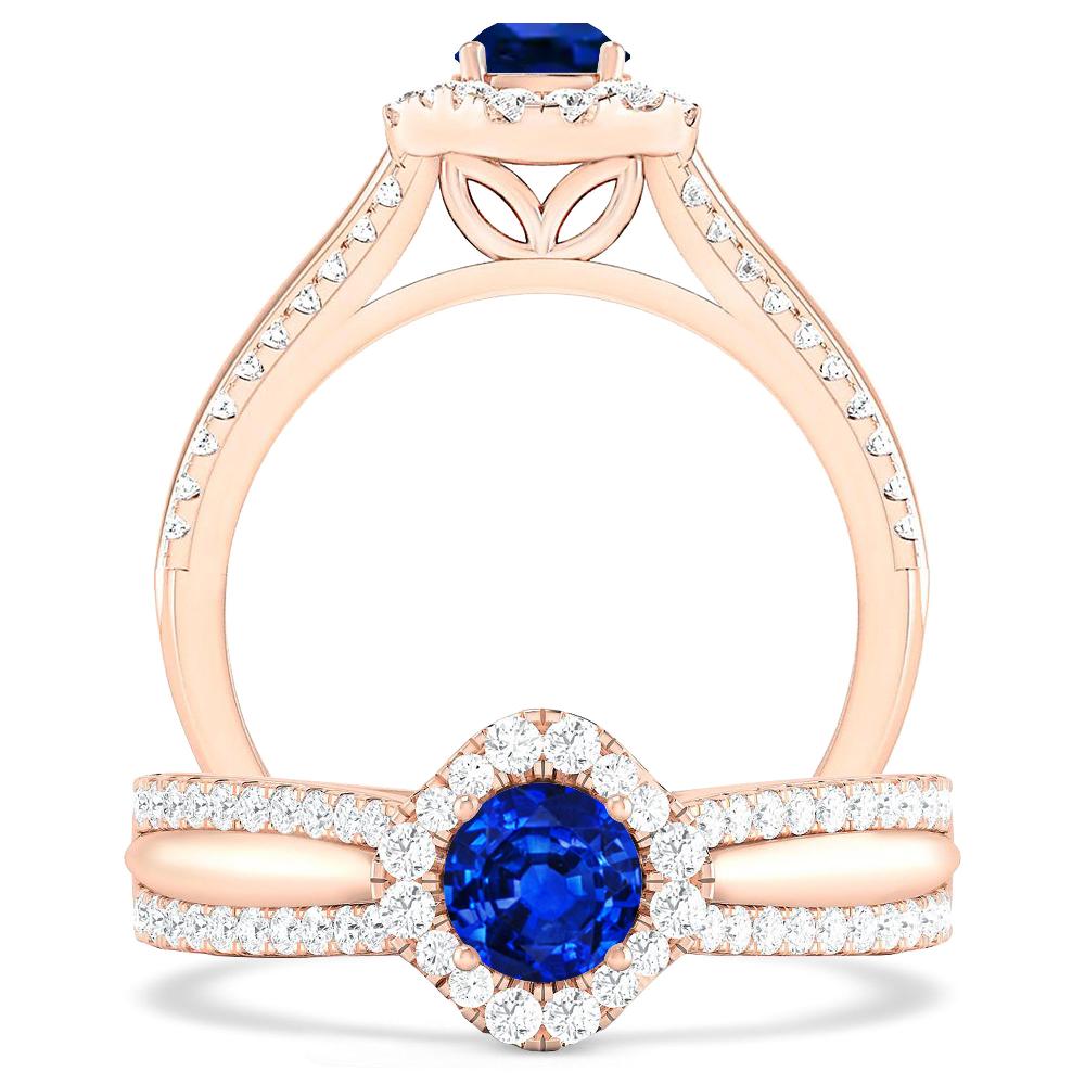 Rose Gold - Sapphire