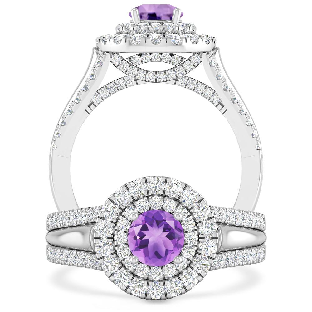 White Gold - Amethyst