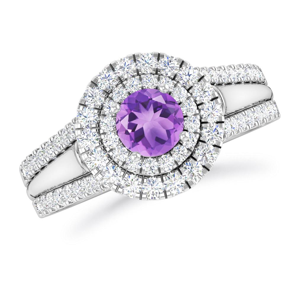 White Gold - Amethyst