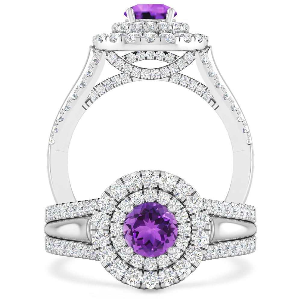 White Gold - Amethyst