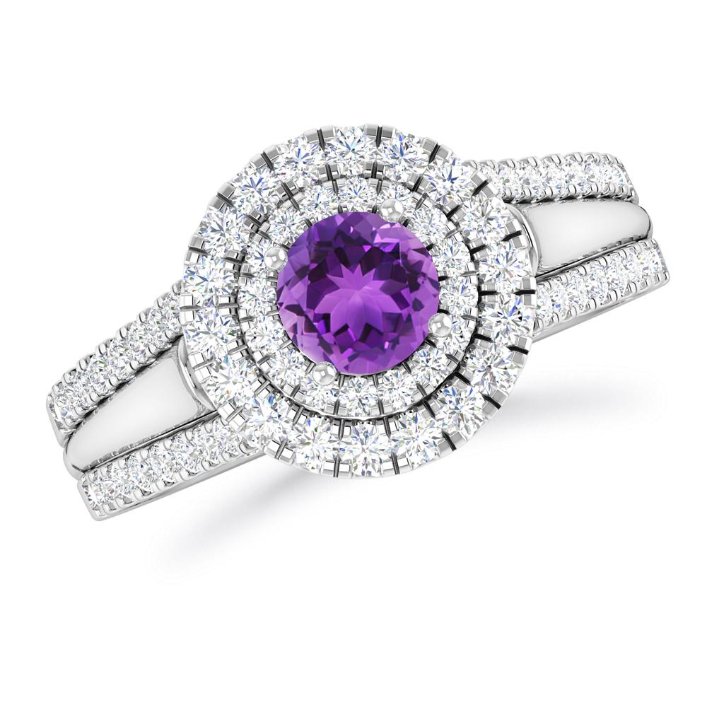 White Gold - Amethyst