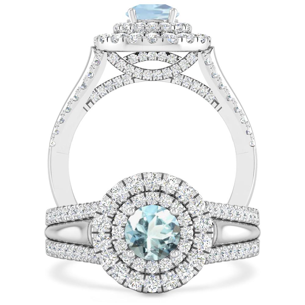 White Gold - Aquamarine