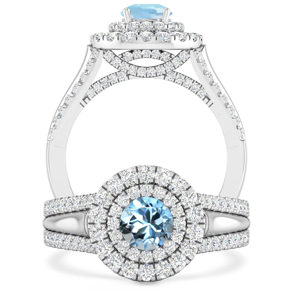 White Gold - Aquamarine