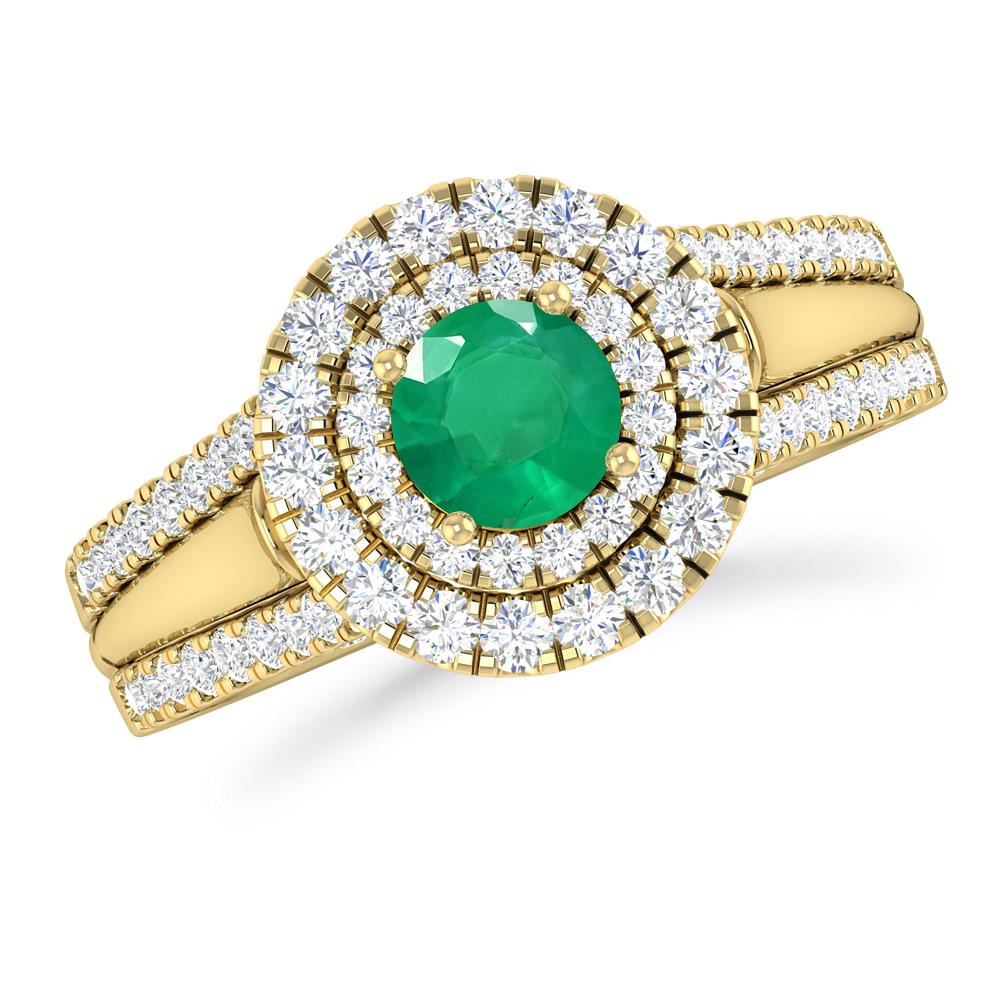 Yellow Gold - Emerald