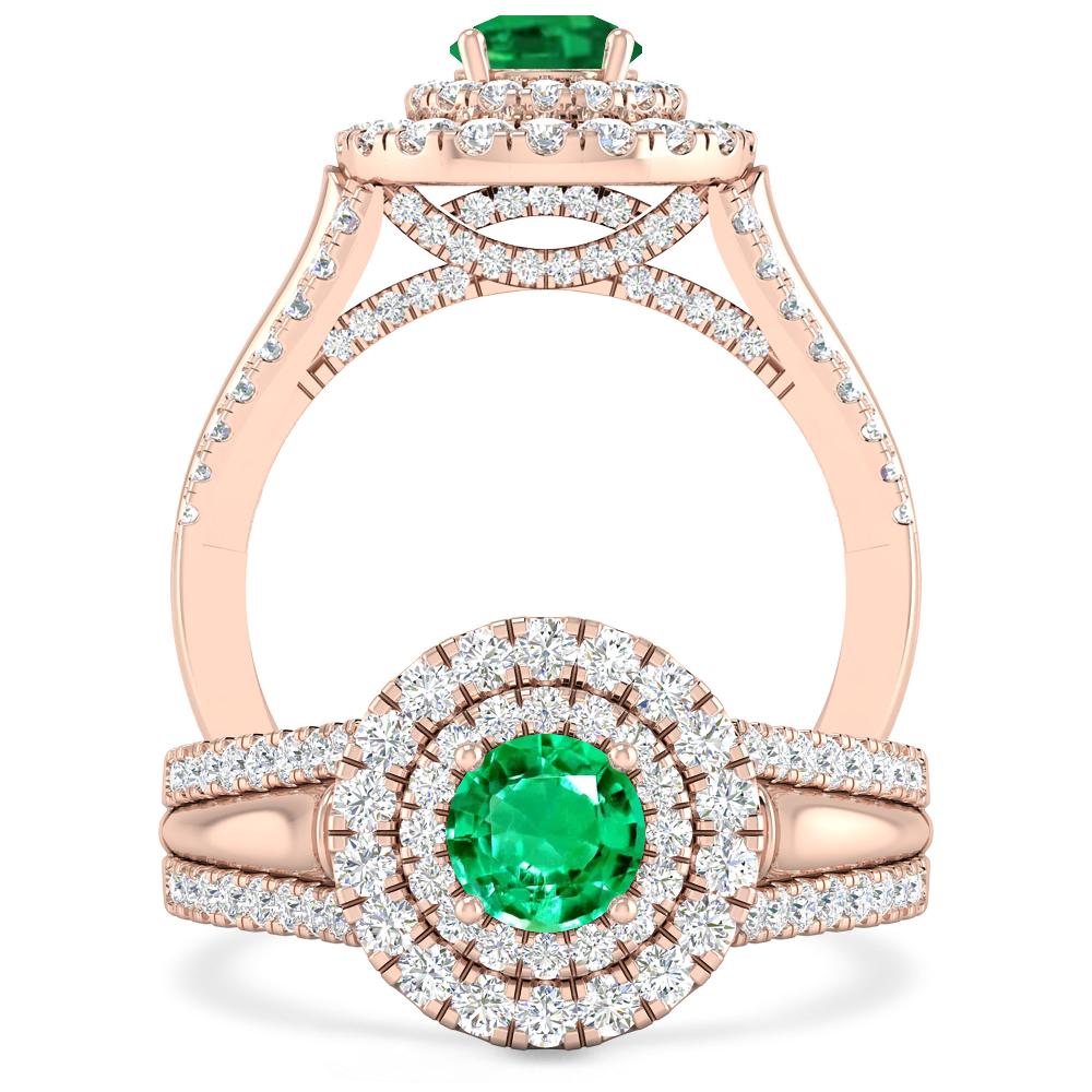 Rose Gold - Emerald