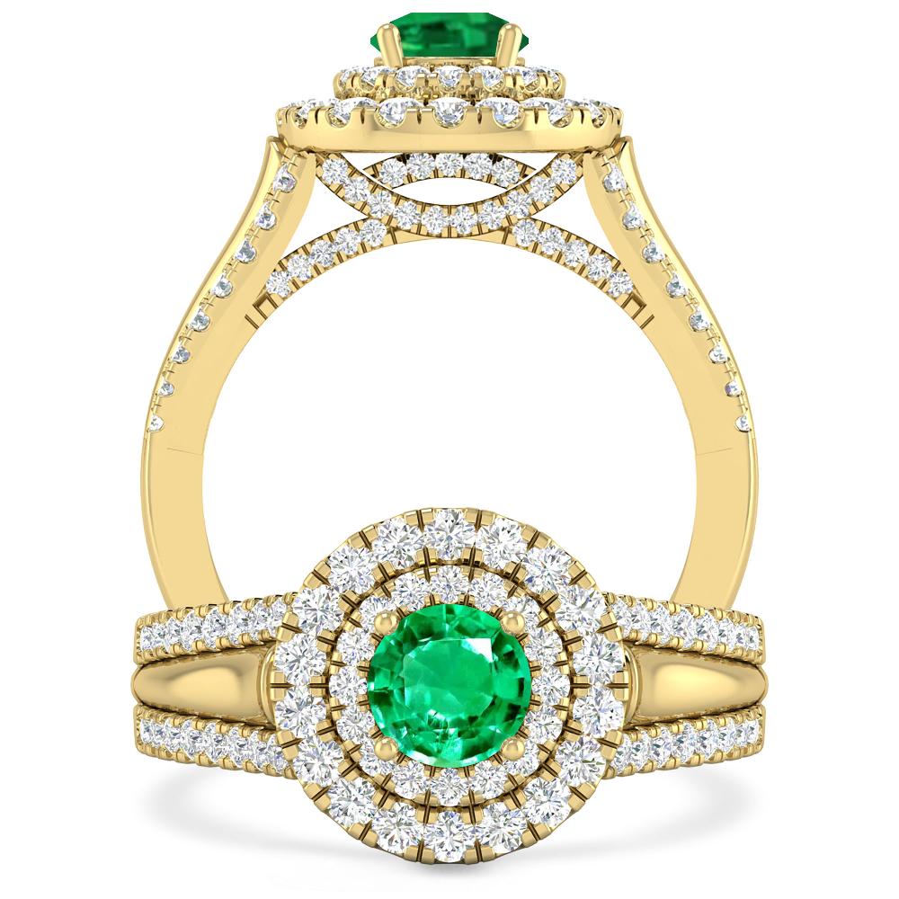 Yellow Gold - Emerald