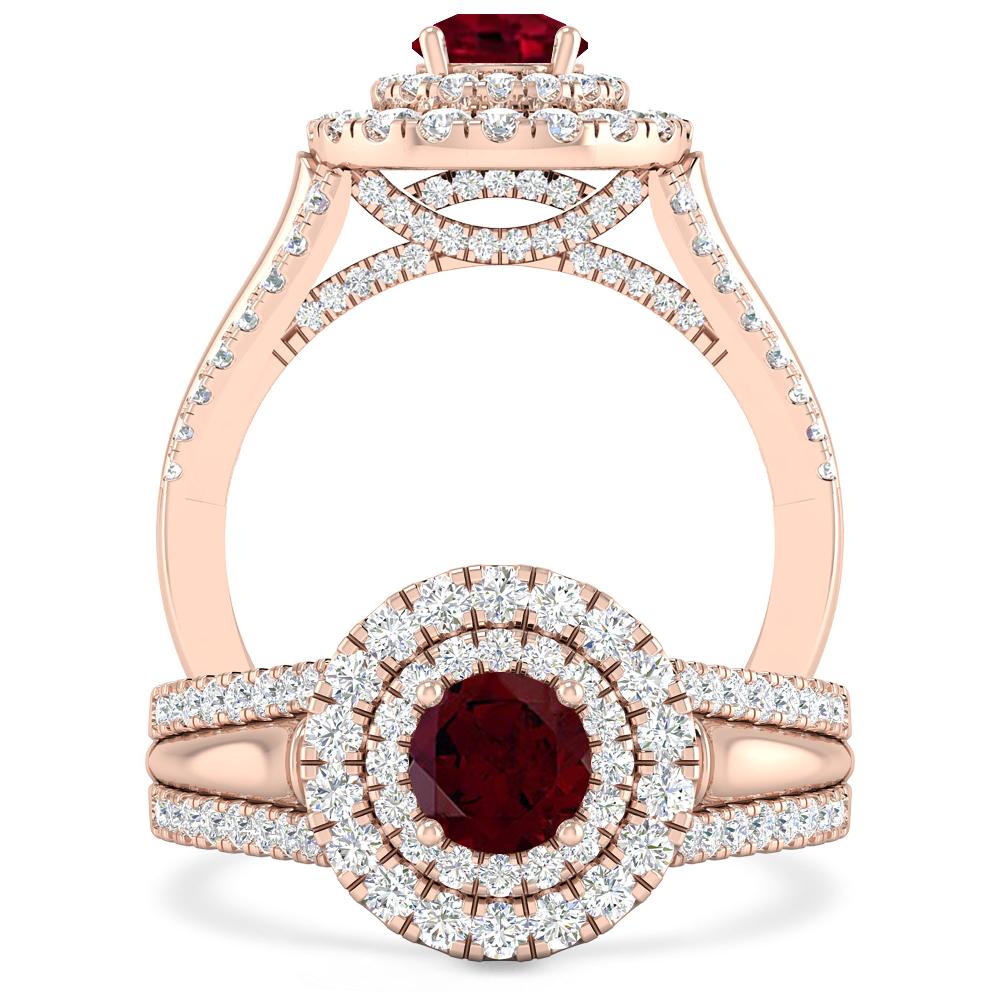 Rose Gold - Garnet