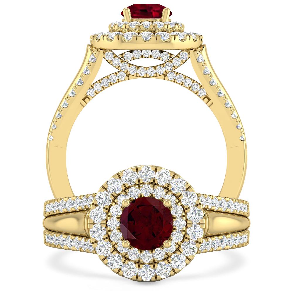 Yellow Gold - Garnet