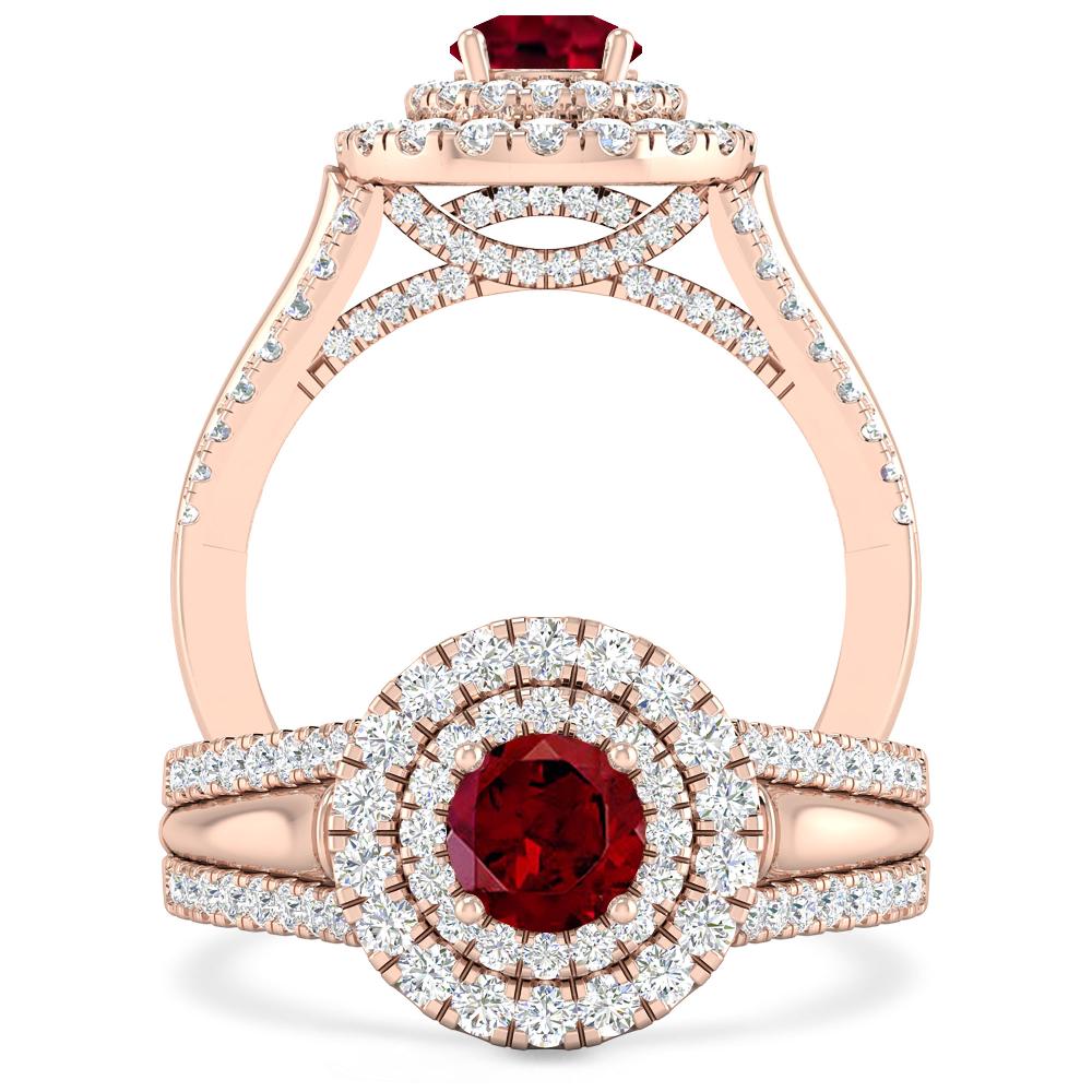 Rose Gold - Garnet