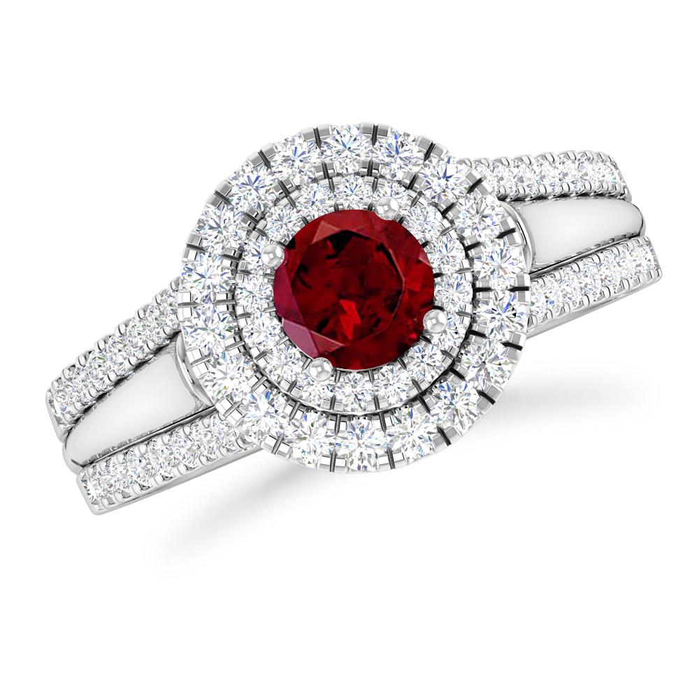 White Gold - Garnet