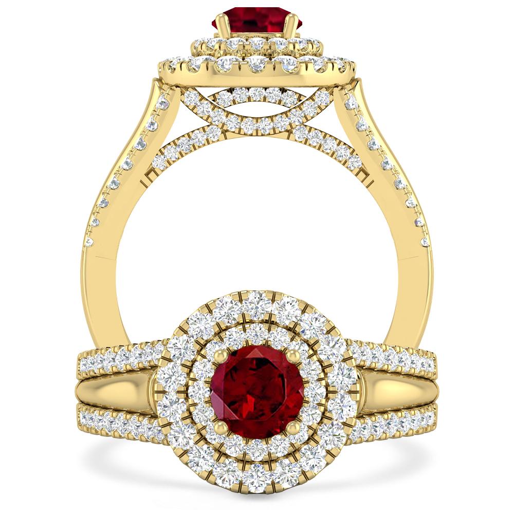 Yellow Gold - Garnet