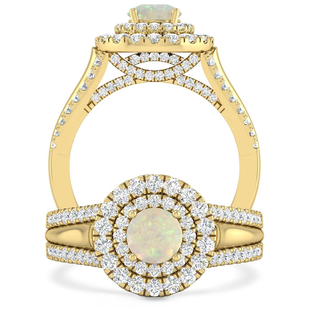 Yellow Gold - Opal