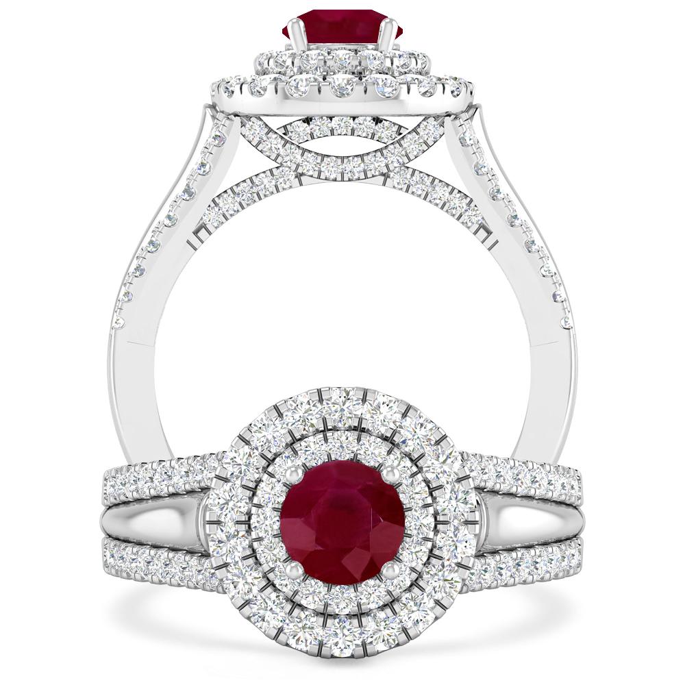White Gold - Ruby