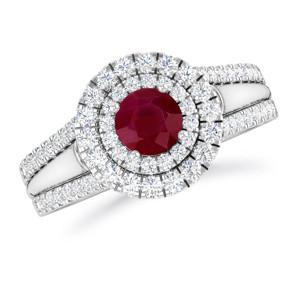 White Gold - Ruby