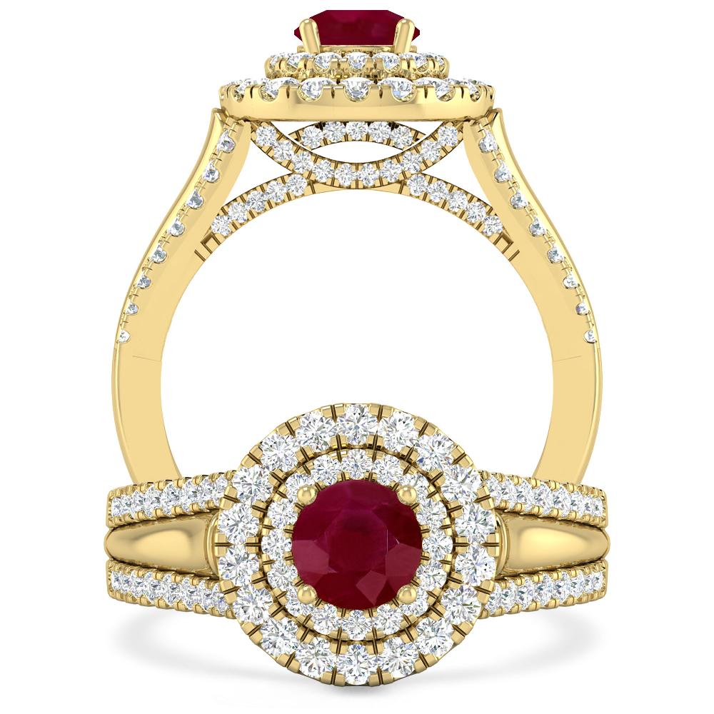 Yellow Gold - Ruby