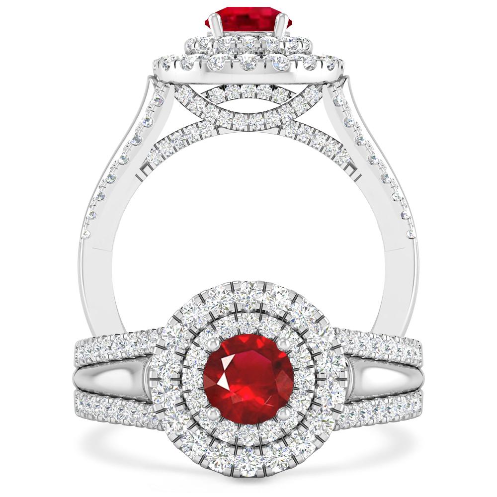 White Gold - Ruby