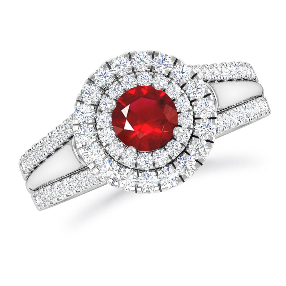 White Gold - Ruby