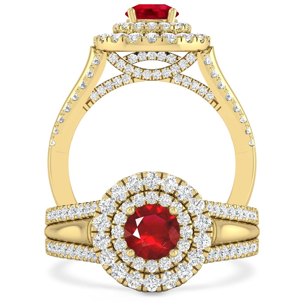 Yellow Gold - Ruby