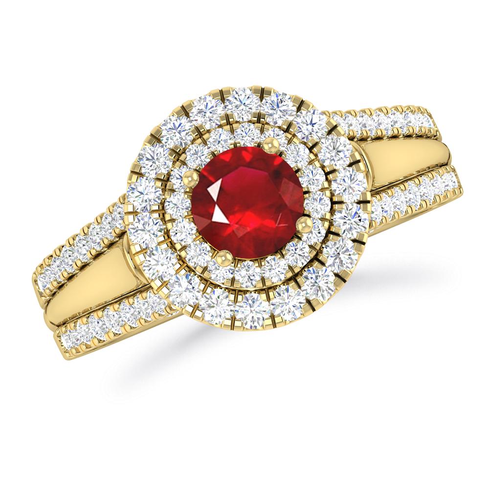 Yellow Gold - Ruby