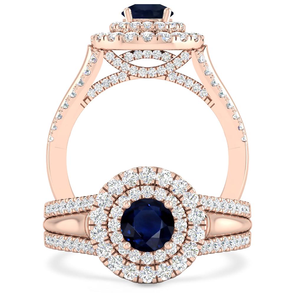 Rose Gold - Sapphire