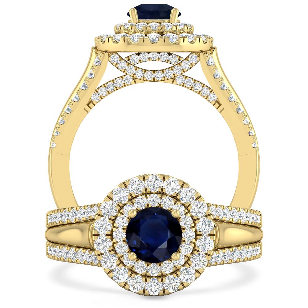 Yellow Gold - Sapphire