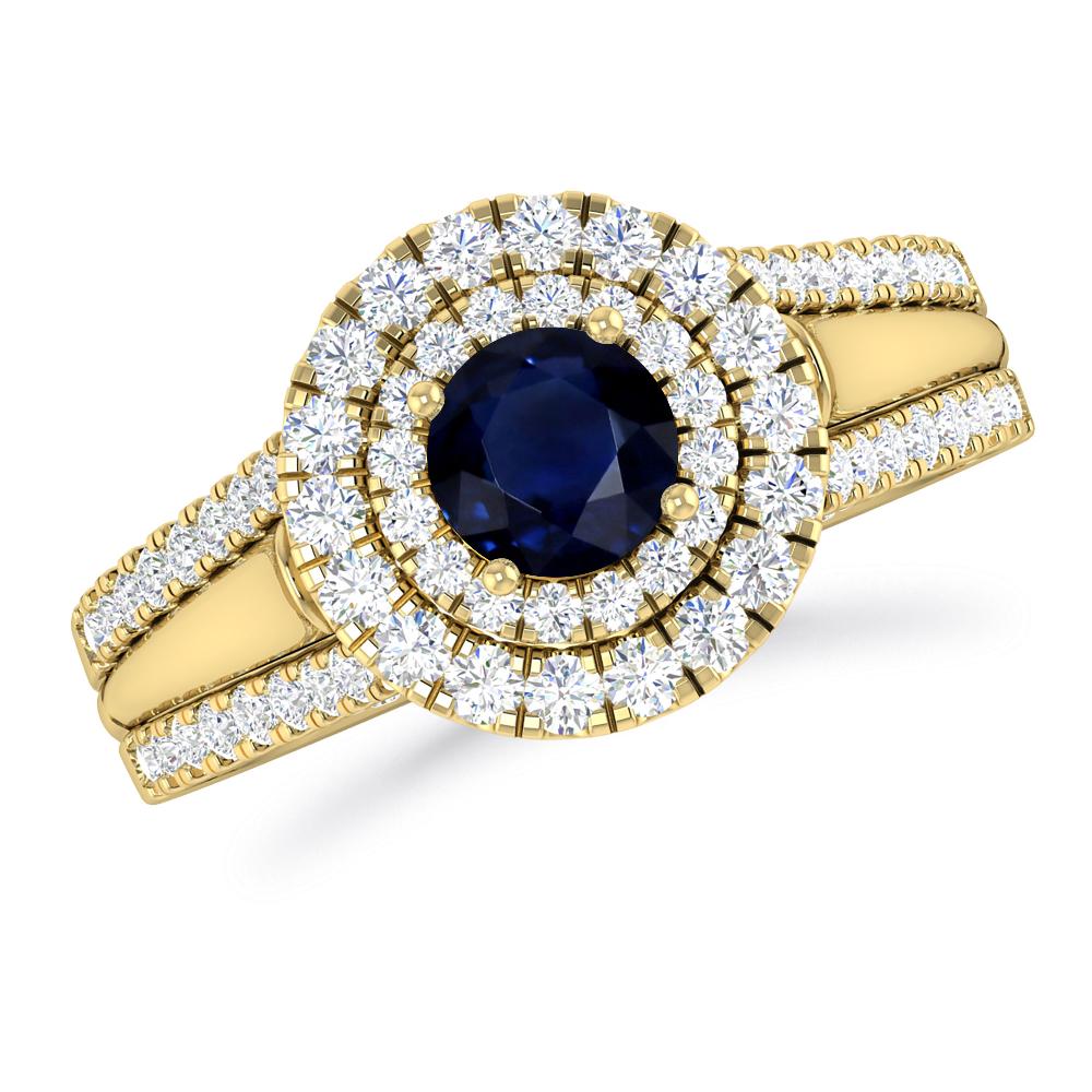 Yellow Gold - Sapphire