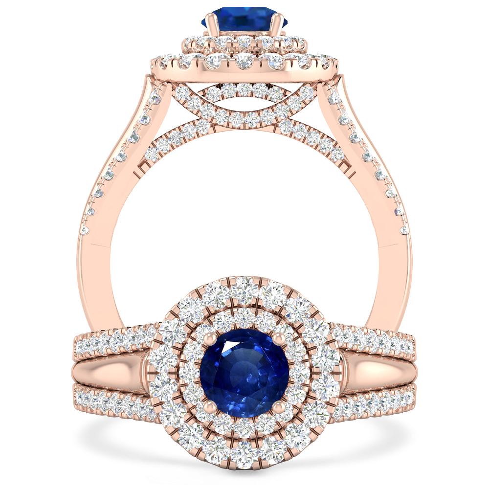 Rose Gold - Sapphire