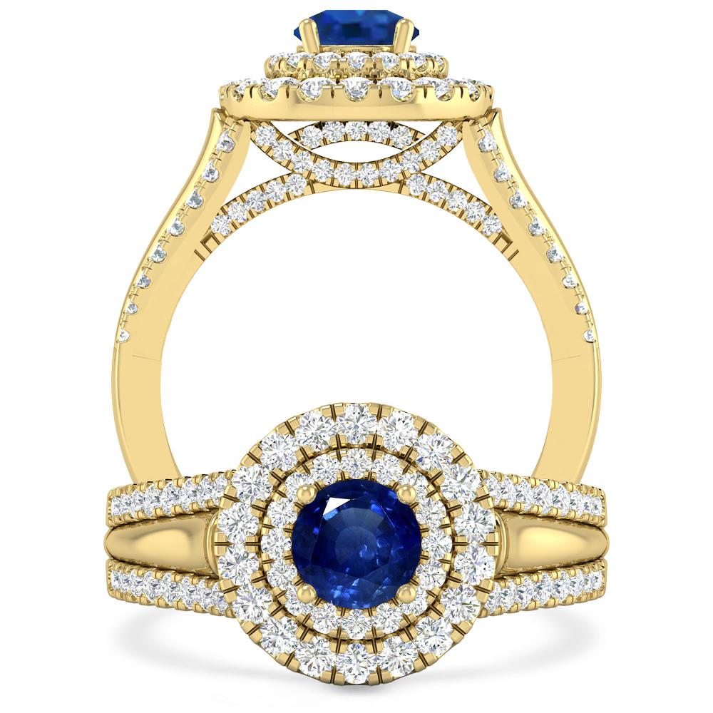 Yellow Gold - Sapphire