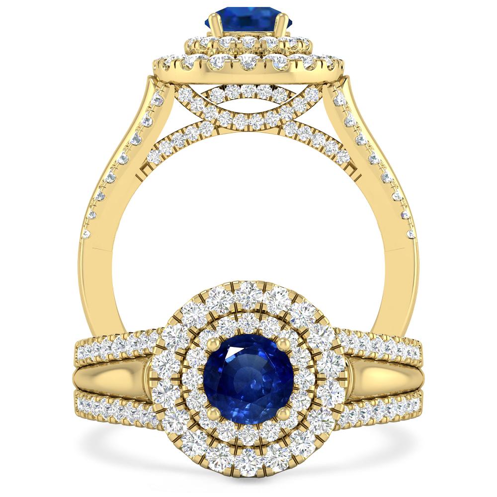 Yellow Gold - Sapphire