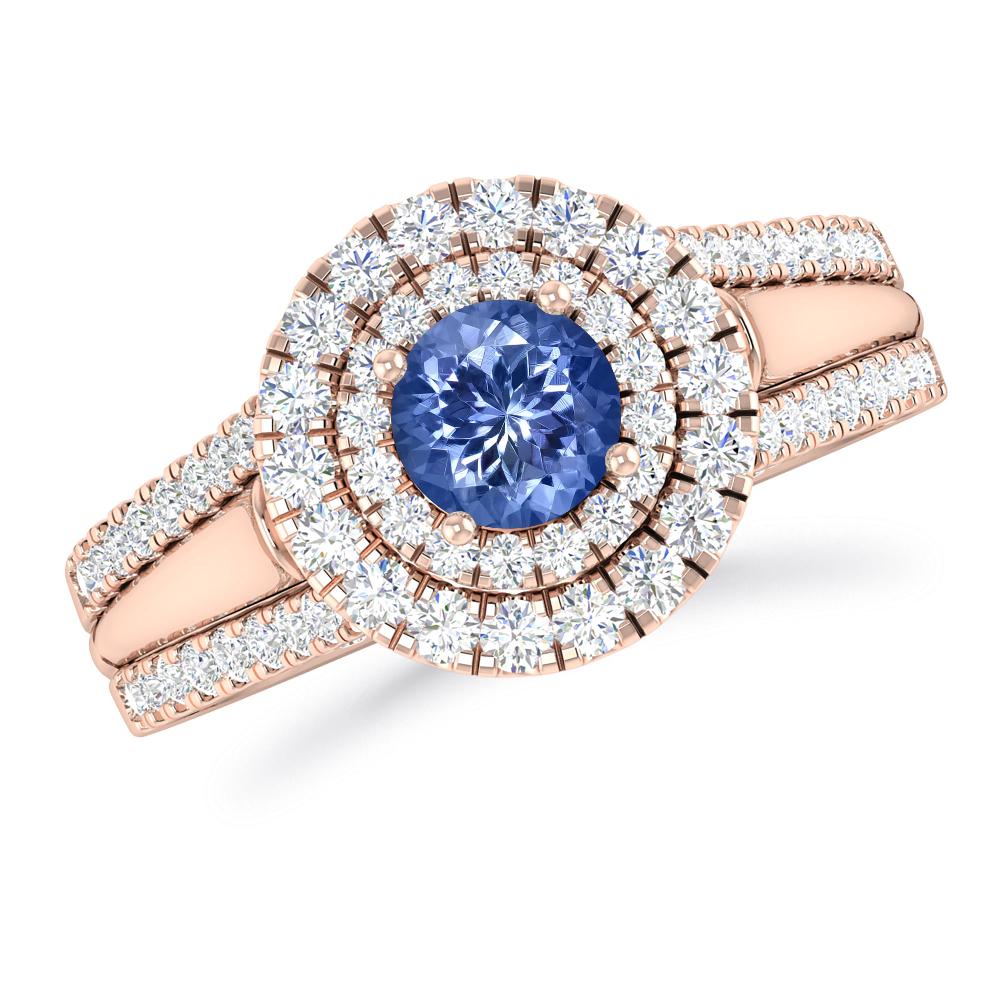 Rose Gold - Tanzanite