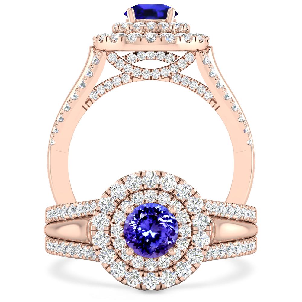 Rose Gold - Tanzanite