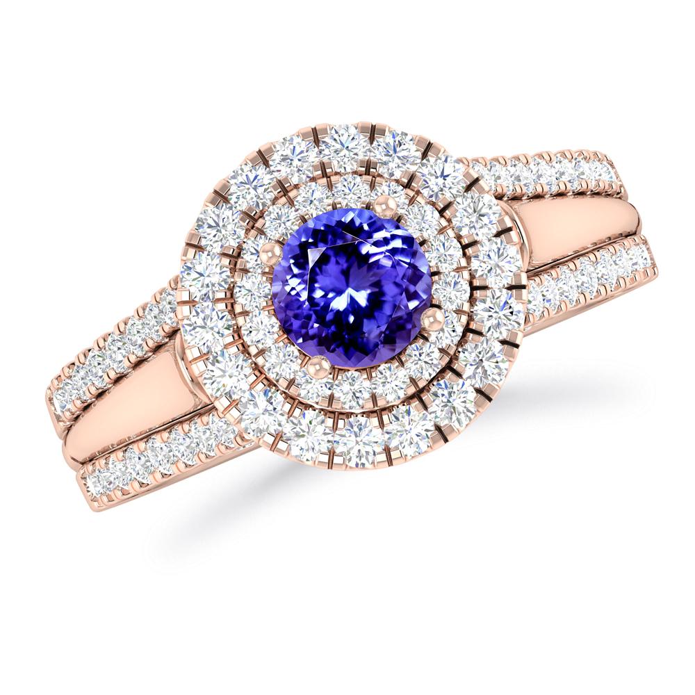 Rose Gold - Tanzanite