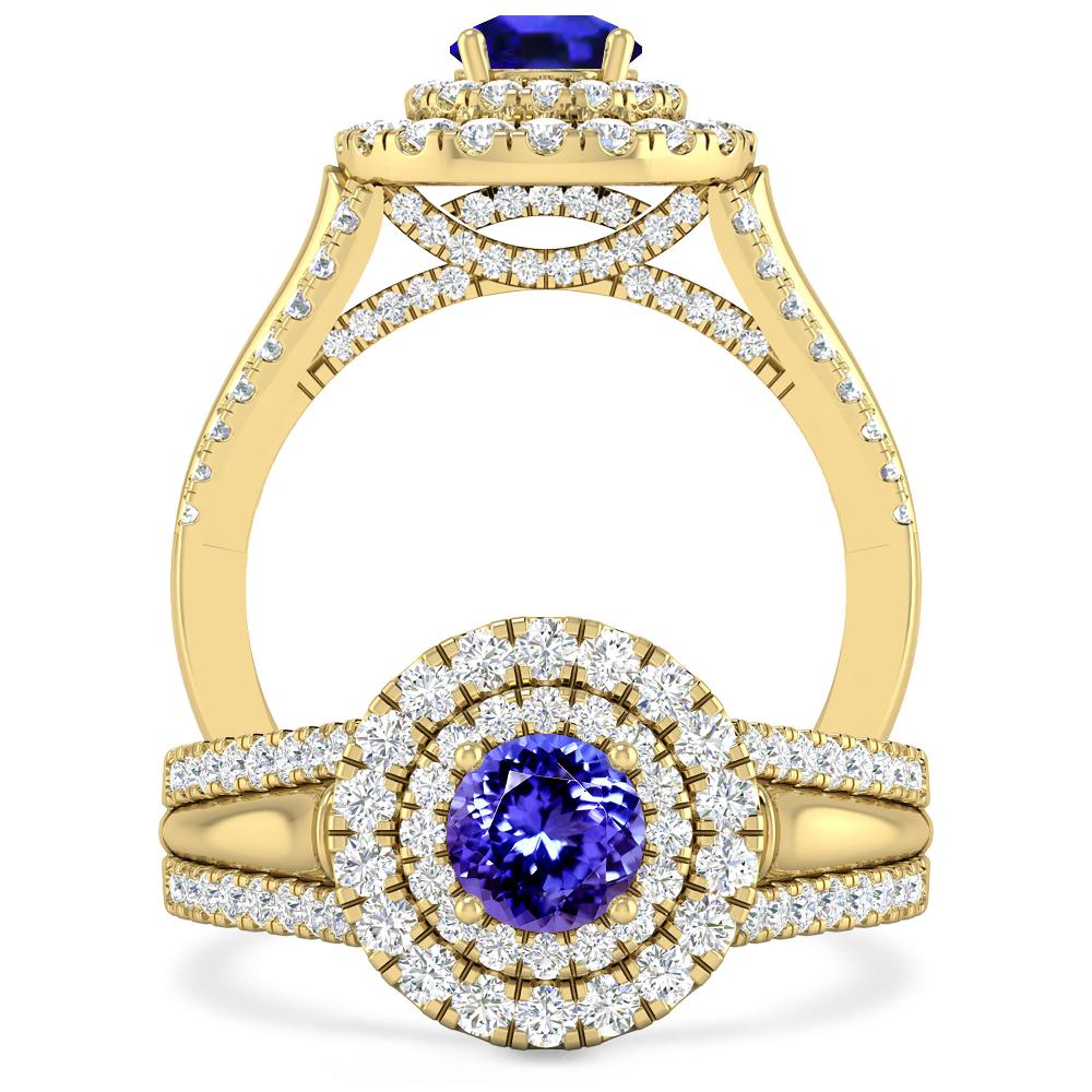 Yellow Gold - Tanzanite