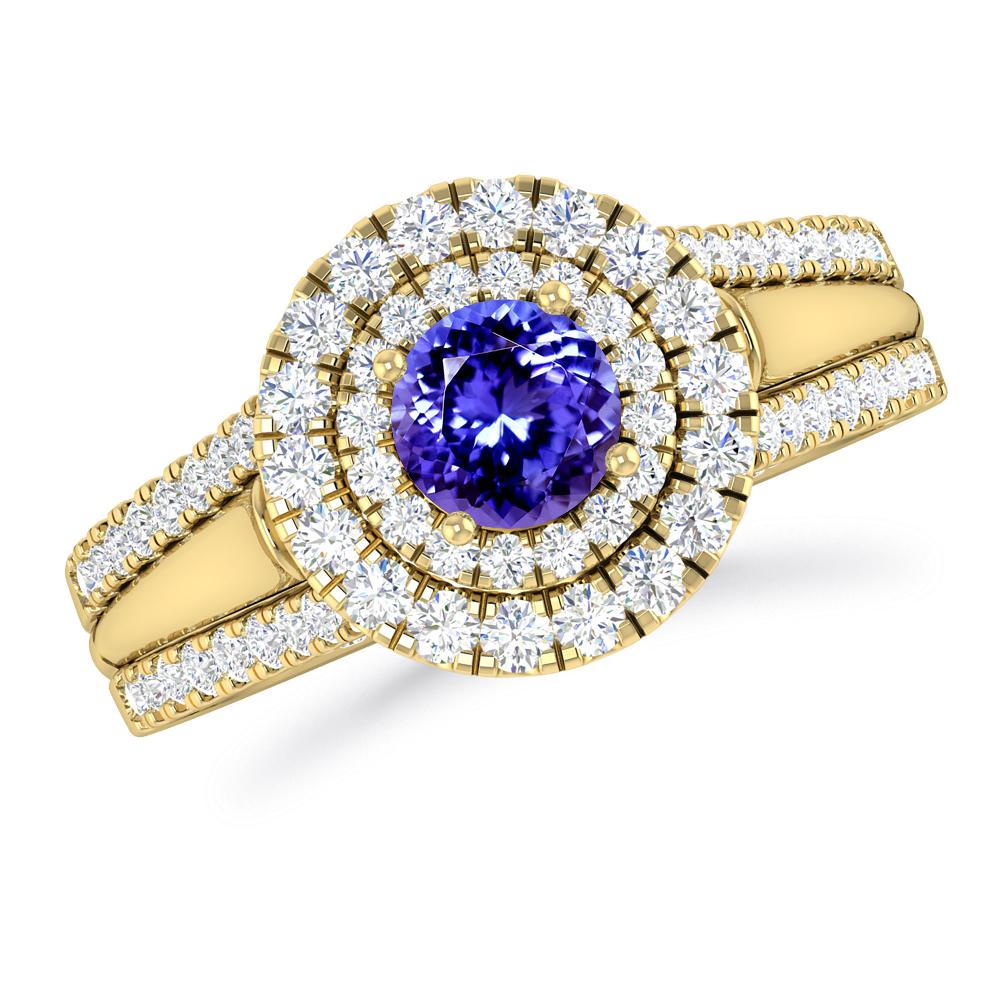 Yellow Gold - Tanzanite